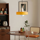 Scandi Bauhaus Pendant Light – Stylish Orange Ceiling Lamp for Contemporary Spaces