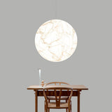 Moon Silk Pendant Lamp - Modern Hanging Light Fixture for Living Room & Dining Room Decor