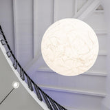 Moon Silk Pendant Lamp - Modern Hanging Light Fixture for Living Room & Dining Room Decor