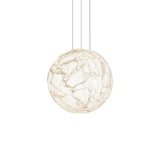 Moon Silk Pendant Lamp - Modern Hanging Light Fixture for Living Room & Dining Room Decor