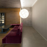 Moon Silk Pendant Lamp - Modern Hanging Light Fixture for Living Room & Dining Room Decor