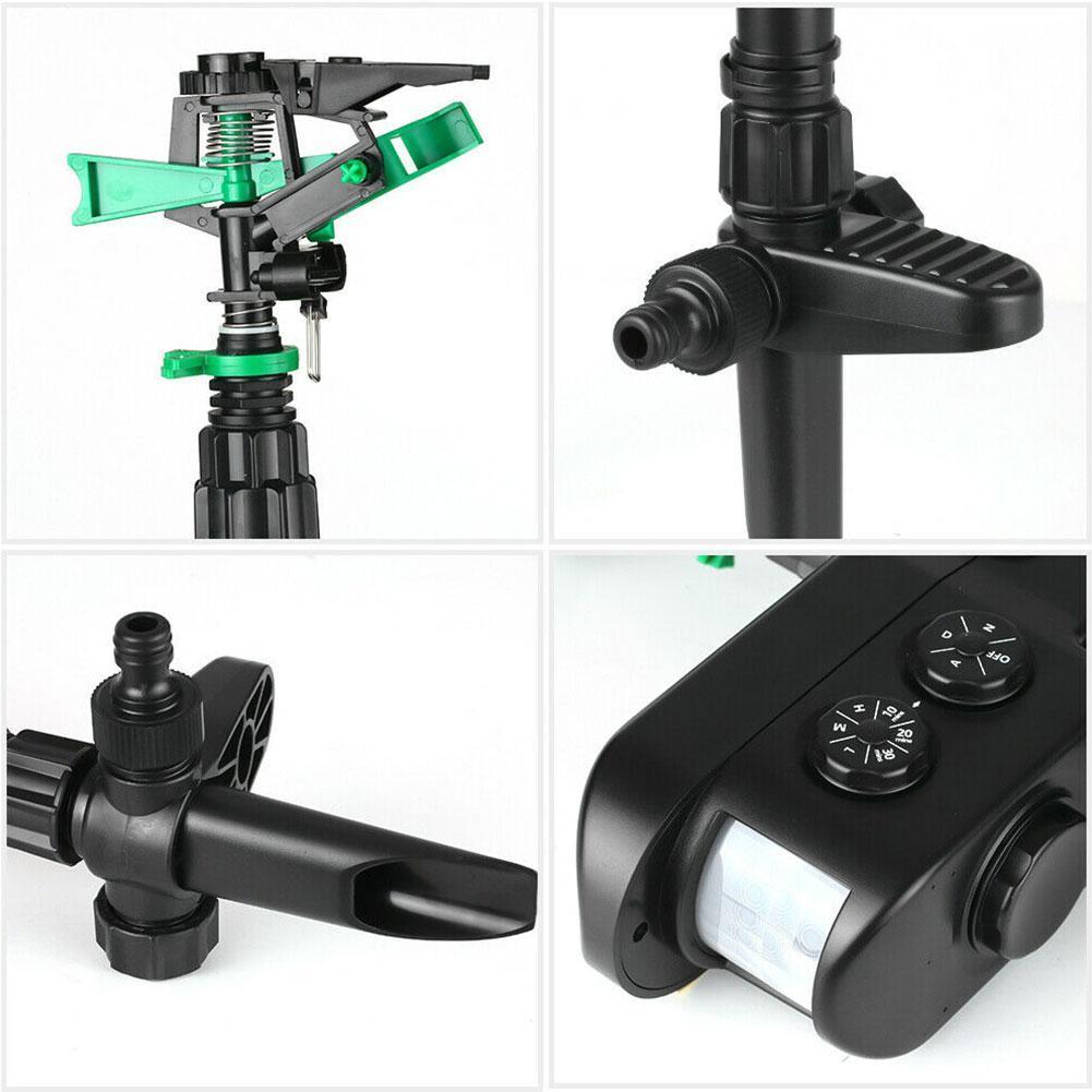 Motion Activated Deer Repellent Sprinkler - Solar Powered Animal Deterrent for Gardens & Lawns