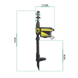 Motion Activated Deer Repellent Sprinkler - Solar Powered Animal Deterrent for Gardens & Lawns