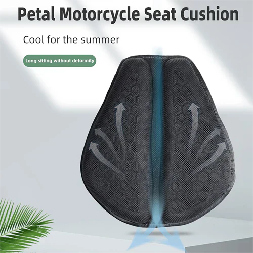 Motorcycle Gel Seat Pad | Shock Absorbing, Breathable & Anti-Slip Design for Long Distance Rides