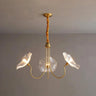 Murano Glass Flower Chandelier with Colorful Petals for Living Room, Dining Room & Entryway Lighting