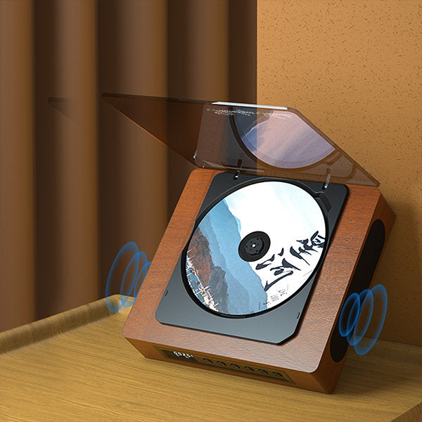 Bluetooth Retro CD Player with Type C Port | Vintage Design, Modern Functionality for Music Lovers and Home Audio Systems