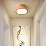 Nordic Glow - Round Scandinavian Solid Wood Ceiling Lamp