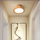 Nordic Glow - Round Scandinavian Solid Wood Ceiling Lamp