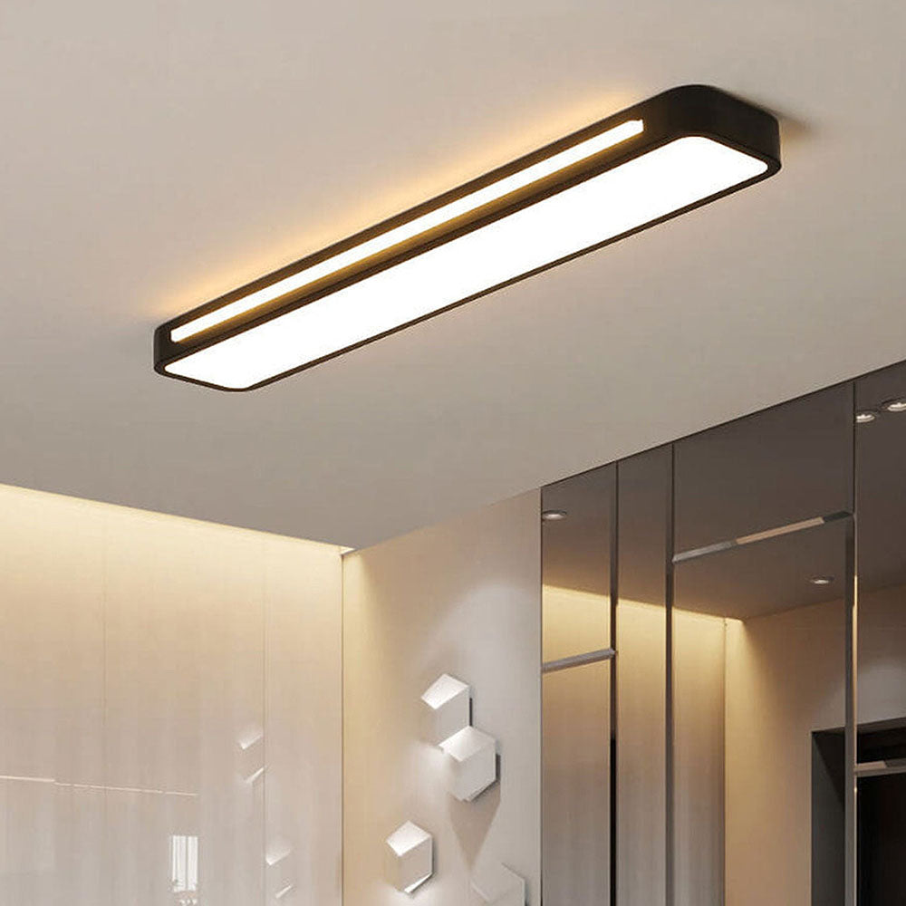 LED Ceiling Light Fixture - Nordic Minimalist Design - Long Linear Light for Modern Home & Office Spaces