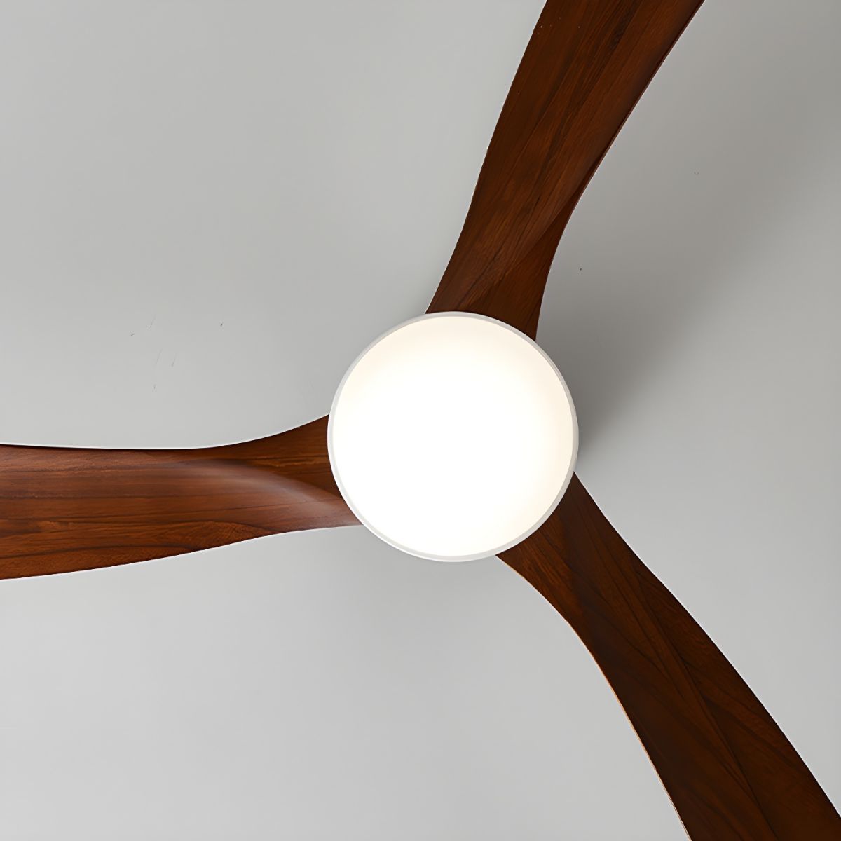Nordic Wooden Ceiling Fan Light 42/48 Inch with LED for Living Room & Bedroom Lighting