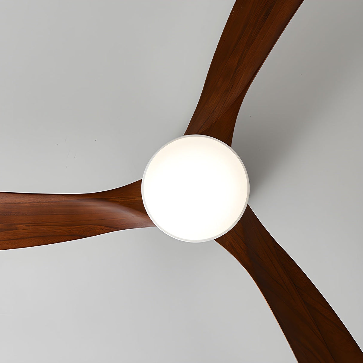Nordic Wooden Ceiling Fan Light 42/48 Inch with LED for Living Room & Bedroom Lighting