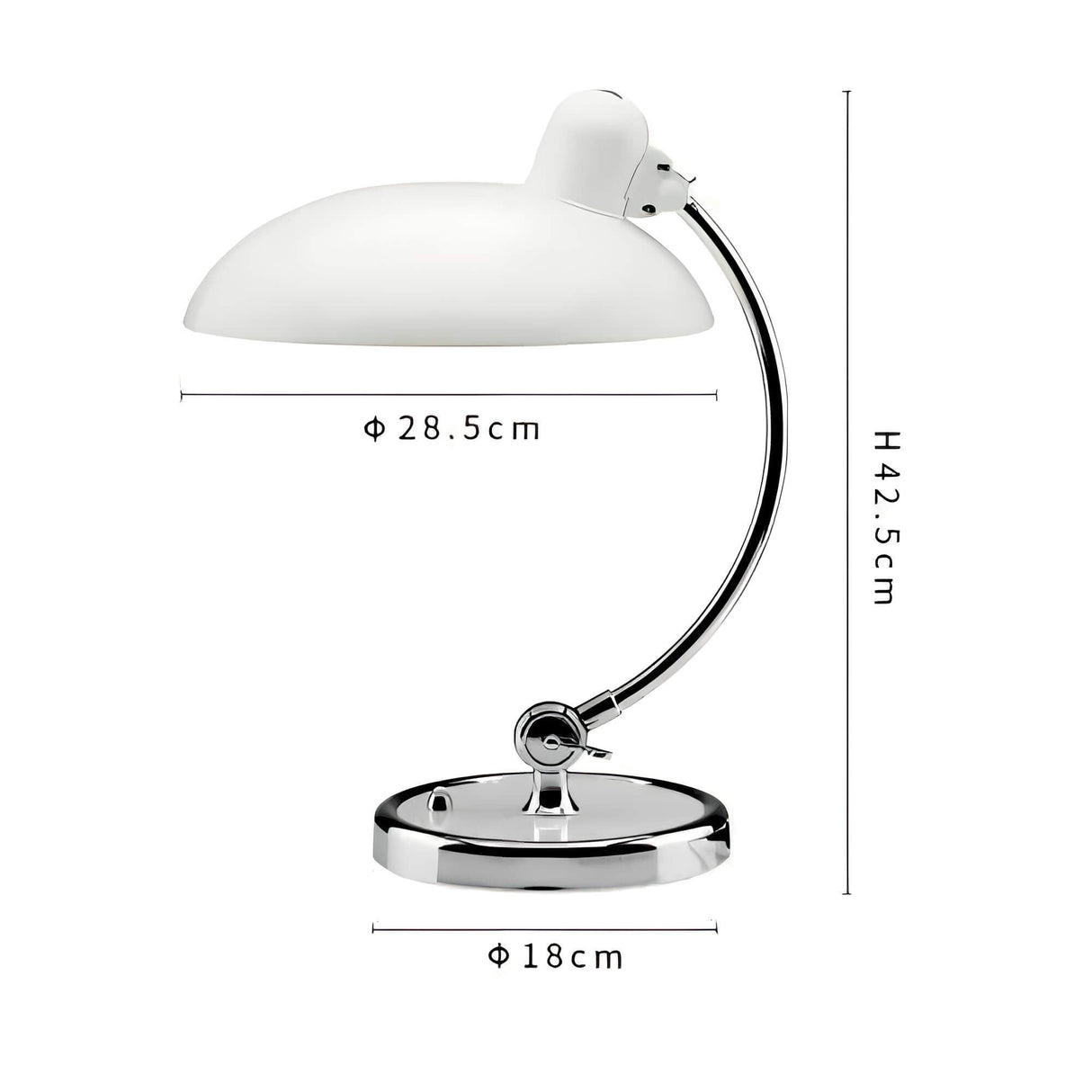 Minimalist Table Lamp | Scandinavian Design, Metal & Wood for Living Room, Bedroom or Office