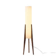 Solid Wood Walnut Floor Lamp - Modern Art Design for Living Room & Bedroom Lighting