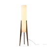 Solid Wood Walnut Floor Lamp - Modern Art Design for Living Room & Bedroom Lighting