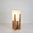 Japanese Style Walnut Floor Lamp - Solid Wood Design for Living Room & Bedroom Lighting