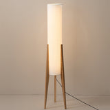 Solid Wood Walnut Floor Lamp - Modern Art Design for Living Room & Bedroom Lighting
