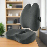 Orthopedic Comfort Cushion Set for Pain Relief & Posture Support - Seat & Back Cushions for Office Workers, Seniors & Pregnant Women