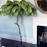 LED Ostrich Feather Floor Lamp - Adjustable Height with Soft Lighting for Living Room & Bedroom Decor