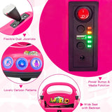 Electric Toddler Bumper Car with Remote Control, Flashing LED Light & Music, 12V Battery Powered Baby Ride on Bumper Toy Car