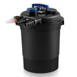 4000 Gallons Pond Pressure Bio Filter with 13W UV-C Light, Bio Balls & 4 Adapters for 1321 Gal Koi Fish Ponds & 2642 Gal Ornamental Ponds