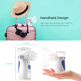 Mini Ultrasonic Portable Handheld Nebulizer Machine Mesh Steam Inhaler for Kids, Adults