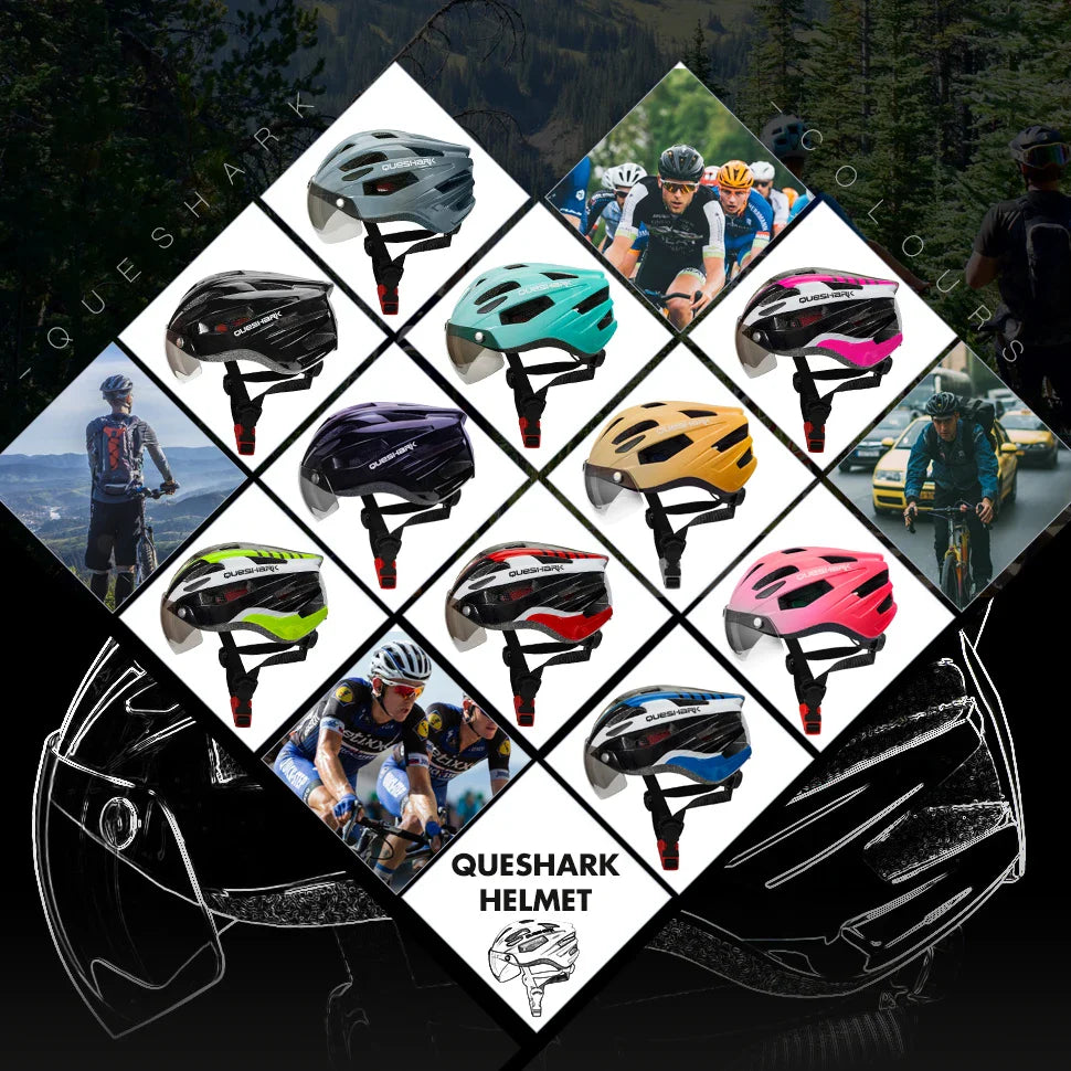 Bicycle Helmet | Lightweight, Integrated LED Rear Light & Optimal Safety for Men and Women