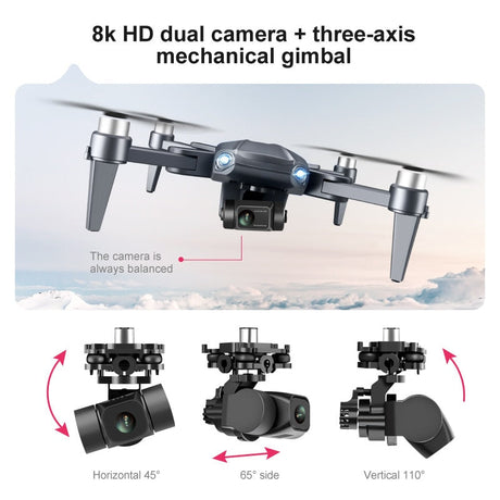 RG106 Pro Drone – 8K HD Dual Camera, GPS, and Brushless Motors