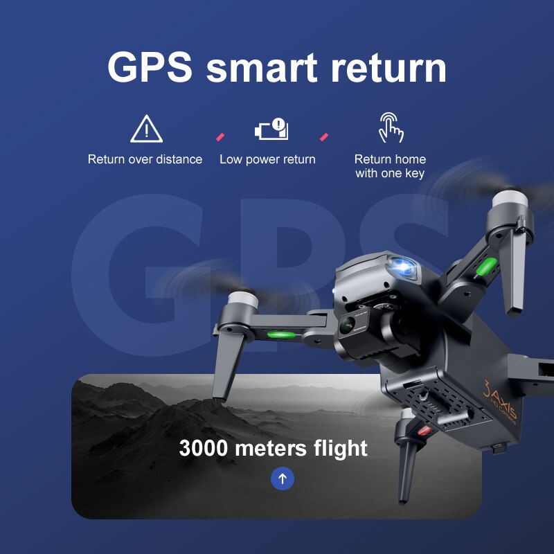 RG106 Pro Drone – 8K HD Dual Camera, GPS, and Brushless Motors