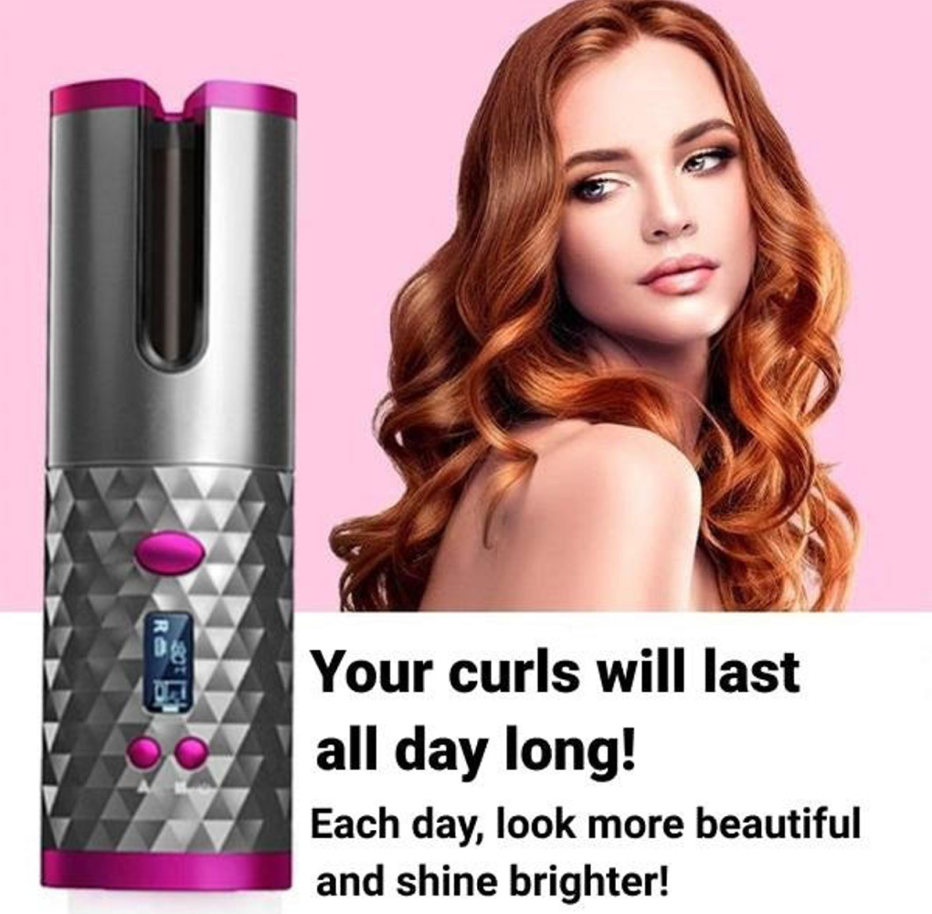 Automatic Self Rotating Hair Curler Curling Iron