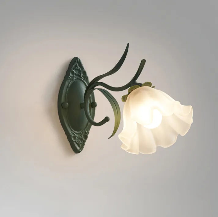 LED Lily of the Valley Flower Wall Lamp - Decorative Floral Light Fixture for Living Room & Bedroom Decor