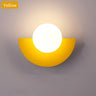 Nordic Semicircle Wall Lamp - Modern LED Fixture for Living Room, Bedroom & Hallway Lighting