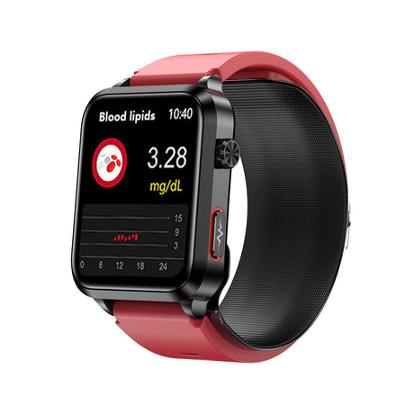 Merchpublic Health Watch-2025 Newest CARE AIR 2 All-In-One Fitness Tracker With Air Pump Blood Pressure+BG+EKG+HRV+SPO2+RR+Uric Acid+Sleep+Calls