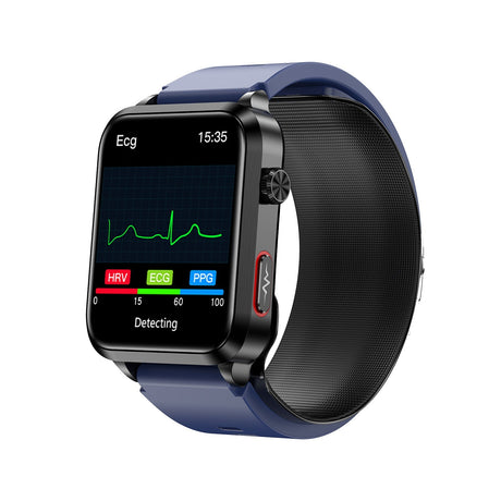 Merchpublic Health Watch-2025 Newest CARE AIR 2 All-In-One Fitness Tracker With Air Pump Blood Pressure+BG+EKG+HRV+SPO2+RR+Uric Acid+Sleep+Calls