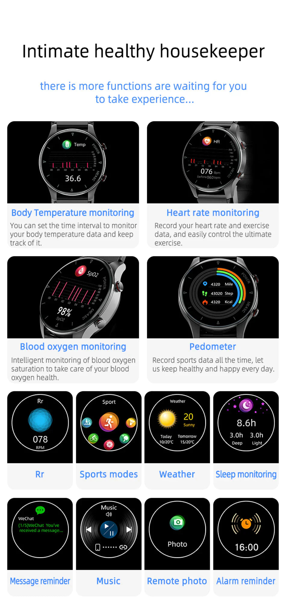 Blood Pressure Watch with Inflatable Airbag