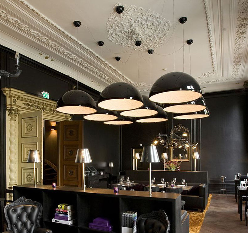 Orange Pendant Light – Mid-Century Modern Hanging Lamp for Dining Room & Lounge