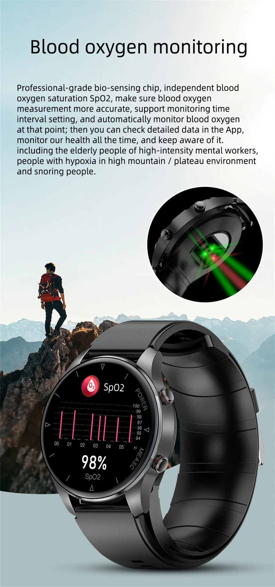Blood Pressure Watch with Inflatable Airbag