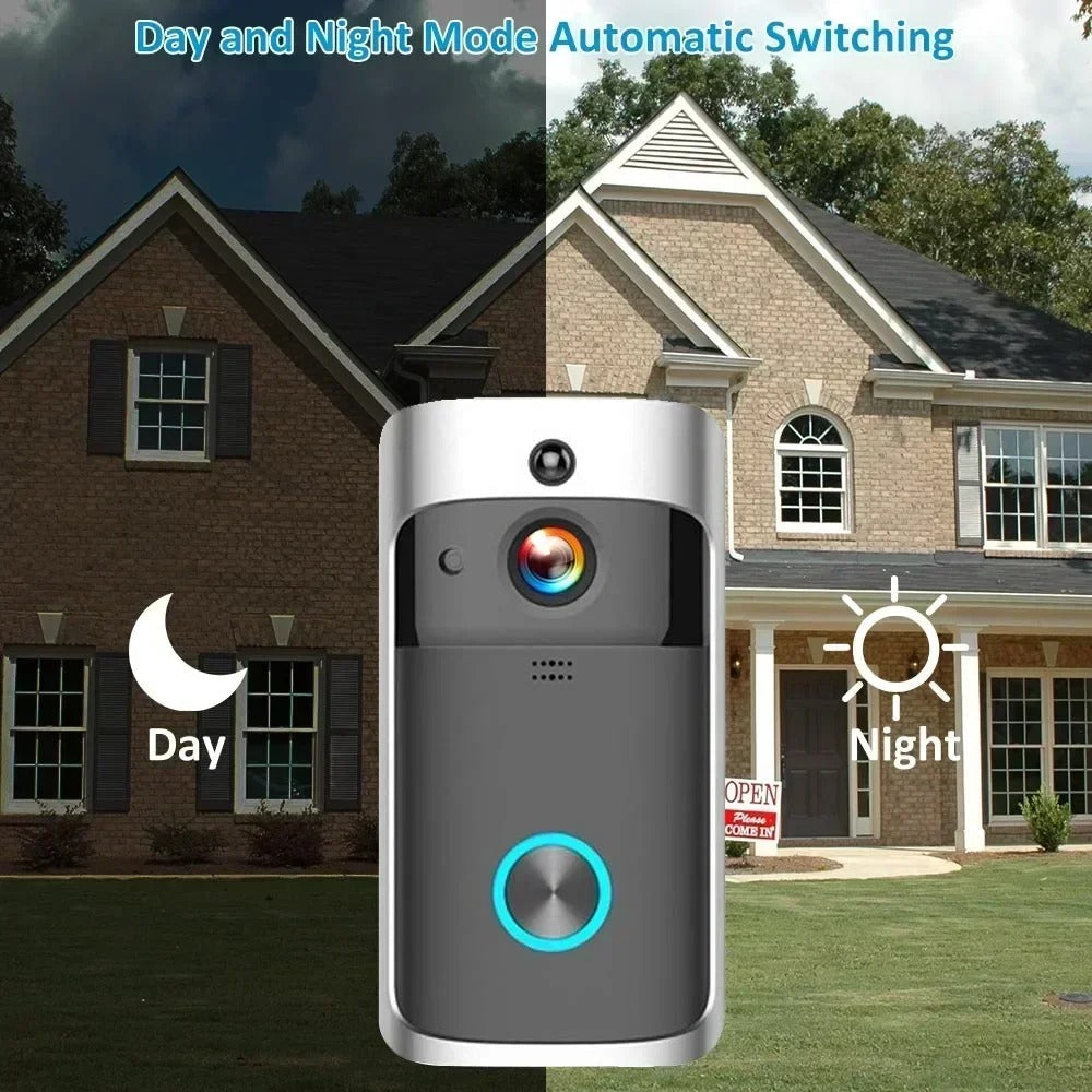 Wireless HD WiFi Video Doorbell | Night Vision, Two-Way Intercom & Motion Alerts for Home Security