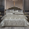 Satin Rayon Jacquard Duvet Cover Set 264x229cm – Luxury Summer Bedding for Comfortable Sleep & Home Décor