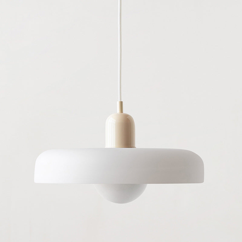 Bauhaus Pendant Light | Colored Glass, Adjustable Height & Ideal for Dining Rooms and Modern Interiors