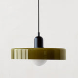 Scandi Bauhaus Pendant Light – Stylish Orange Ceiling Lamp for Contemporary Spaces
