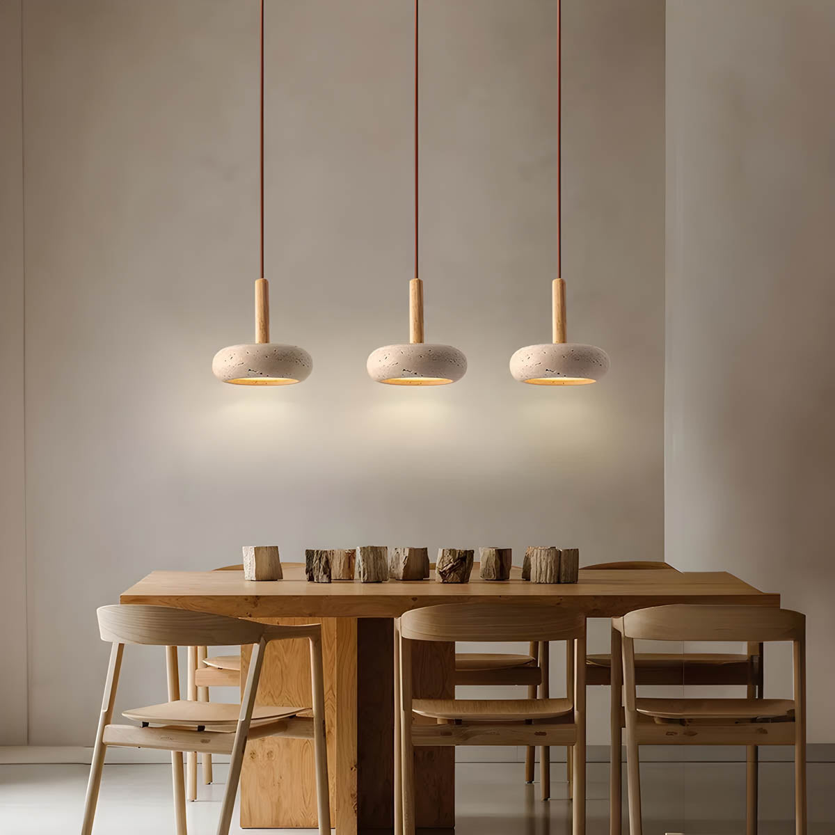 Eldoria™ | LED Hanging Light Fixture | Timeless Stone Design | Perfect for Living Room & Entryway Lighting