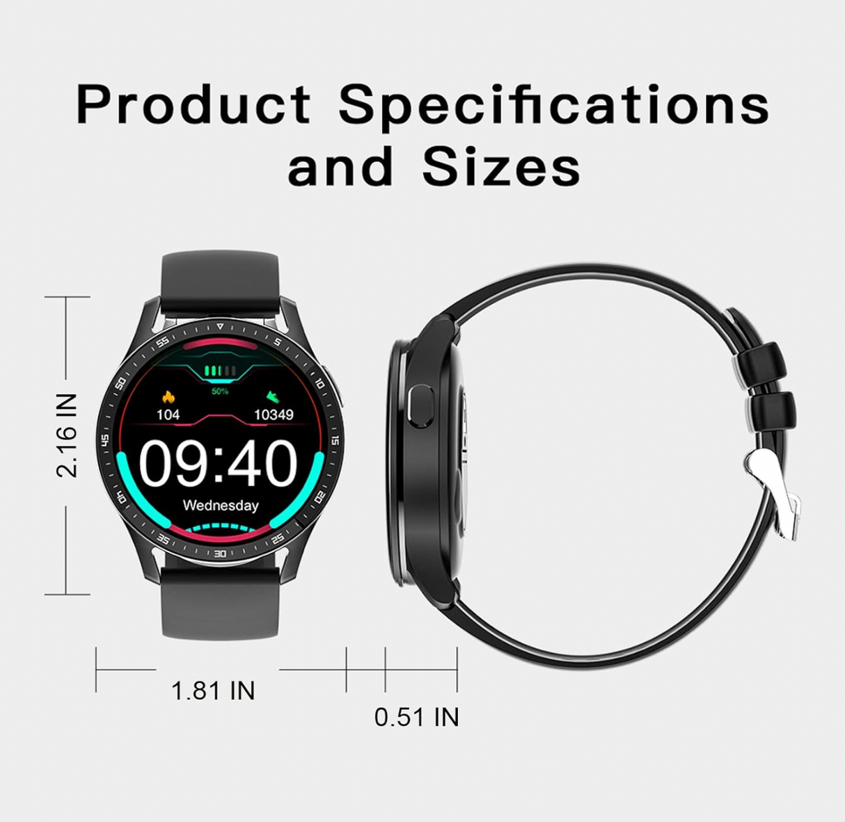 Warrior Tactical Pro Smartwatch w/ Earbuds