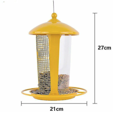 2-in-1 Waterproof Metal Bird Feeder – Outdoor Hanging Wild Bird Feeder