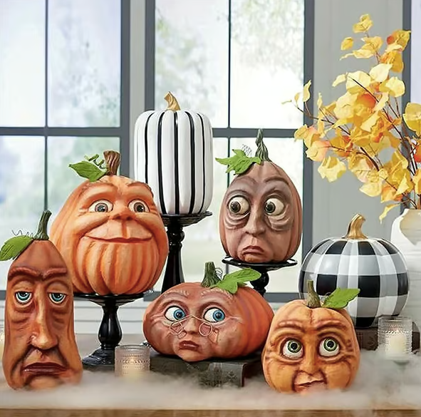 Expressive Pumpkin Unique Halloween Decorations!