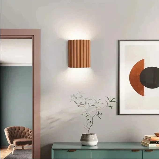 Contemporary Resin Wall Lamp | Double-Sided Light Diffusion & Ideal for Modern Living Spaces, Bedrooms, Hallways