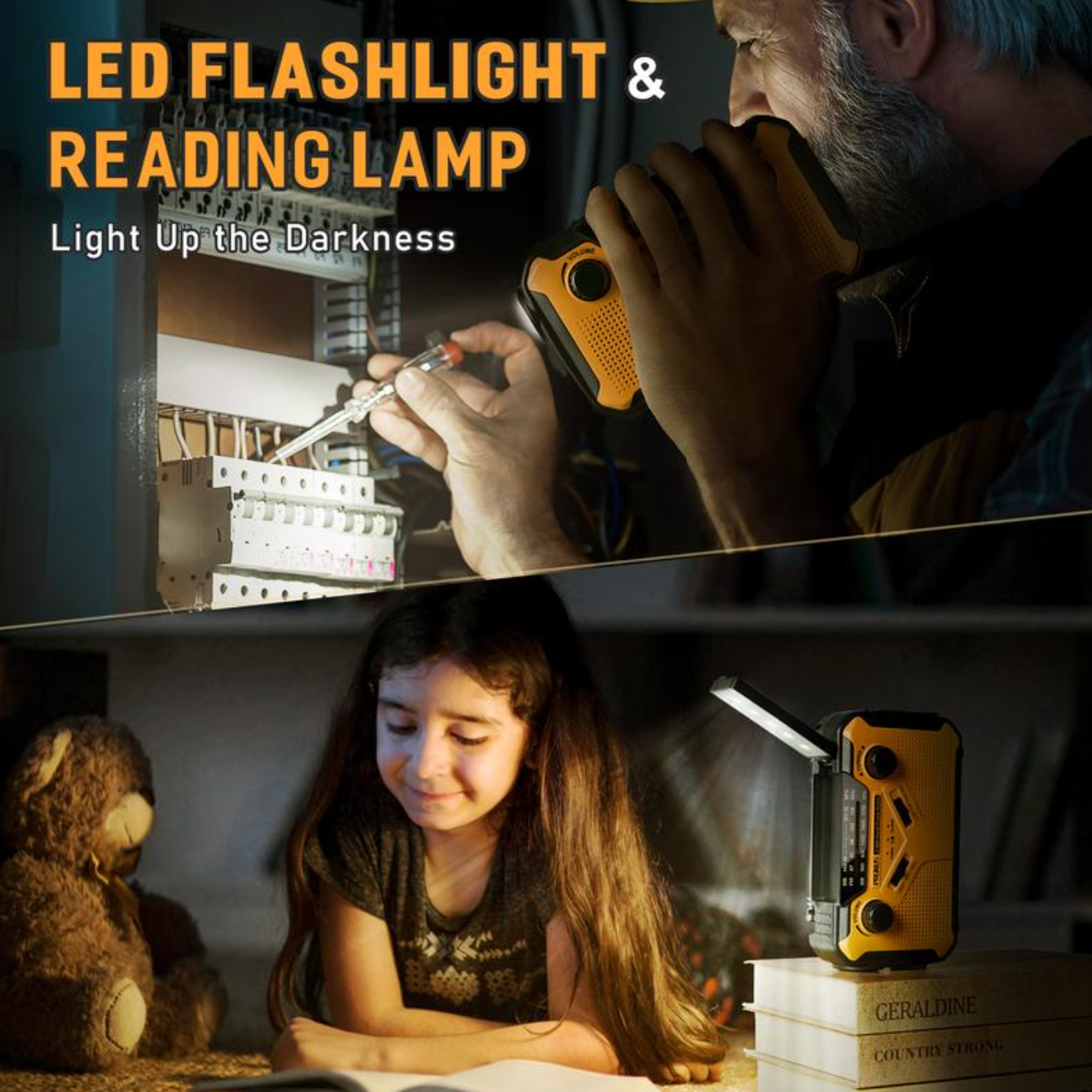 Merchpublic Emergency Weather Radio + FREE Off Grid Survival Course ($97 Value)