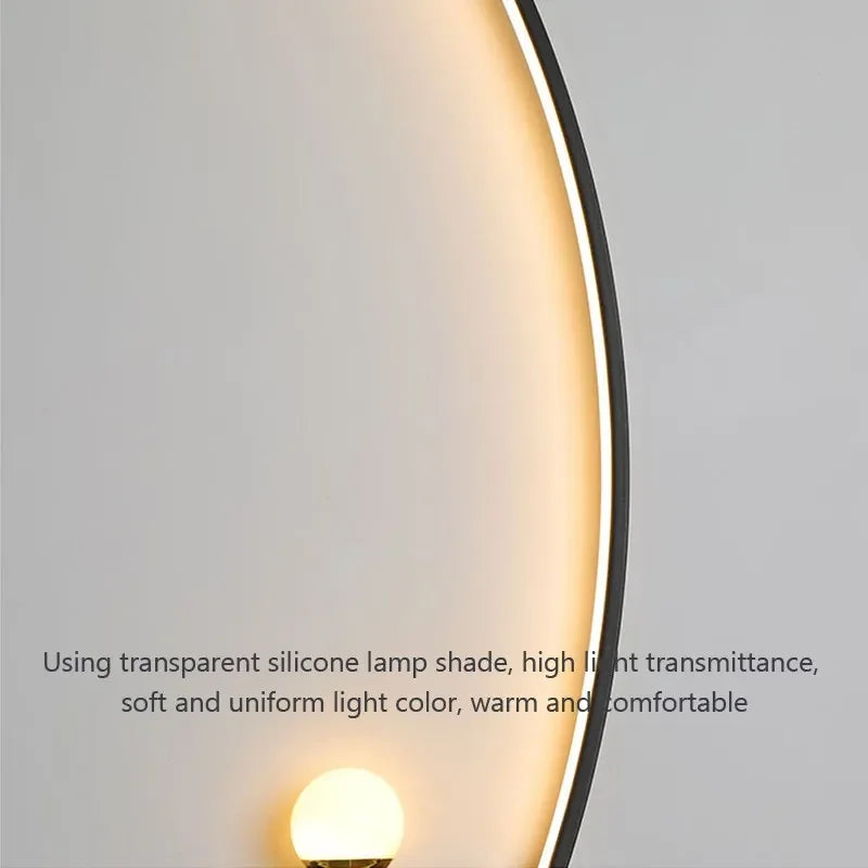 Contemporary Edge Wall Lamp – Black & Gold Indoor/Outdoor Lighting for Modern Spaces