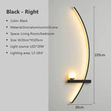 Contemporary Edge Wall Lamp – Black & Gold Indoor/Outdoor Lighting for Modern Spaces