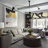 LED Ceiling Light Fixture - Serge Mouille Style - Adjustable Arm Design for Living Room & Modern Spaces