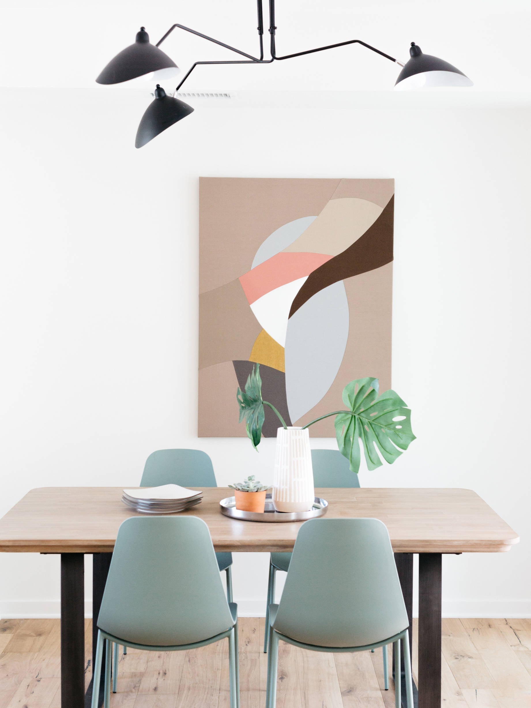 LED Ceiling Light Fixture - Serge Mouille Style - Adjustable Arm Design for Living Room & Modern Spaces